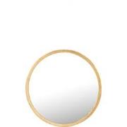 J-line - Spiegel Mona Rond Ijzer/glas Goud Extra Small - 30x30x3cm