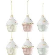 J-line - Doos Van 6 Cake Hanger 2+2+2 Glas Mix - 7.5x7.5x10cm