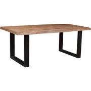 Brix - e Bruine Eetkamertafel Brix - U Poot -  Mangohout   - 200 cm