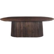 Livingfurn - Eetkamertafel Salvator Walnut 300cm - Mangohout