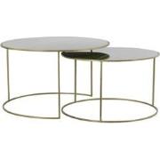 Light & Living - Salontafel EVATO - Ø75x44cm - Groen - Set van 2