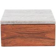 Present Time - Bewaarbox Acacia - Bruin hout