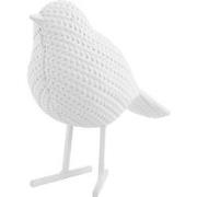 Present Time - Beeld Knitted Vogel Small - Wit