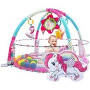 Allerion Luxe Baby Gym Ballenbak Unicorn - Baby 4-in-1 Speelmat - Roze...