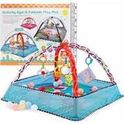 Allerion Baby Gym Ballenbak - Baby Speelmat - Opvouwbaar - Met 5 Hange...