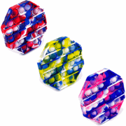 Allerion® Fidget Toy Pop-It - Set van 3 stuks - Tie Dye Bedrukking Pri...