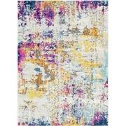 Modern Abstract Tapijt SARAH - Blauw/Geel/Roze - 160x220 cm