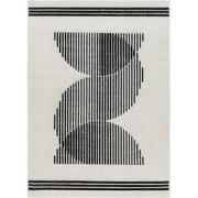 Modern Scandinavisch Tapijt REILY - Wit/Zwart - 200x275 cm