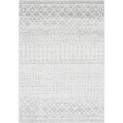 Scandinavisch Boho Tapijt MILA - Grijs/Wit - 80x150 cm