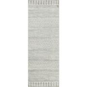 Scandinavisch Boho Loper Gang LOUNA - Grijs - 80x220 cm