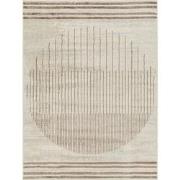 Modern Scandinavisch Tapijt ENSO - Bruin/Ivoor - 160x215 cm