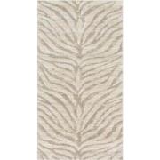 Boho Zebra Tapijt CYBELE - Grijs/Beige - 80x150 cm