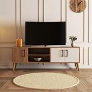 TV Meubel Exxen Eik Wit Melamine 150x52x34 cm