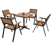 Cosmo Casa Set Van 4 Tuinstoelen - Tuintafel - Stoeltafel - Gastro Out...