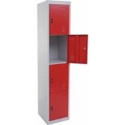 Cosmo Casa Locker - Kluis - Metaal - 180x38x45cm - Rood