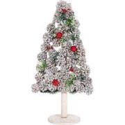 Cosmo Casa Decorative Christmas Tree - Needle Free - Rustic Charm - Po...