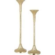 J-line - Set Van Twee Kandelaars Marie Aluminium Mat Goud - 11.5x11.5x...