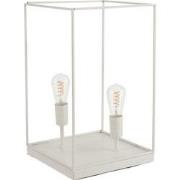 J-line - Lamp 2 Lampen Rechthoekig Frame Metaal Wit Large - 30.5x30.5x...