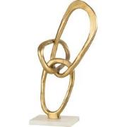 J-line - Figuur Ringen Aluminium Goud - 25x23x43cm