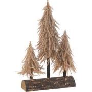 J-line - Kerstboom Bos Kunststof Koper - 30x10x50cm