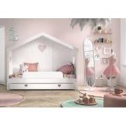 LUCEVI - Amori 91 Huisbed Met Rug + Lattenbodem + Rolbed + Uitvalbevei...