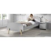 LUCEVI - Kiddy bed + Nachtkastje - Cool Grey - 90x200 cm