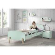 LUCEVI - Kiddy bed + Nachtkastje + Hangplankjes + Uitvalbeveiliging - ...