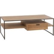 J-line - Tv Tafel 1 Lade Hout/metaal Naturel - 120x60x42.5cm