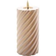 Mansion atmosphere swirl led kaars champagne 15x7,5cm