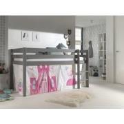 LUCEVI - Pino Halfhoogslaper H115CM + Ladder + Princess Gordijntjes - ...