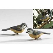 Decoratieve vogels op clip - set van 2