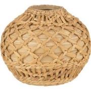 J-line - Vaas Rieten Bamboe Naturel Small - 25.5x25.5x22cm