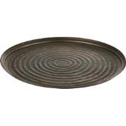 J-line - Plateau Rond Klassiek Ijzer Brons Large - 60x60x3cm