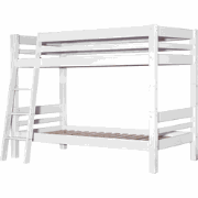 MOJO Stapelbed schuine ladder White Wash 90 x 200 cm - exclusief monta...