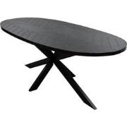 Kick eettafel Hugo Oval - 240cm - Zwart