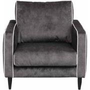 Fauteuil - Rör - velours Adore antraciet 67