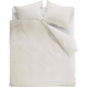 Ambiante Dekbedovertrek Uni Cotton Off-White-Lits-jumeaux (260 x 200/2...