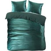 Papillon Uni Dekbedovertrek Velvet Groen-1-persoons (140 x 200/220 cm)