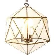 LumiLamp Hanglamp  40x40x175cm  Transparant Metaal Glas Hanglamp Eetta...