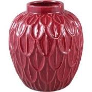 PTMD Bloempot Kobee - 26x26x30 cm - Keramiek - Rood