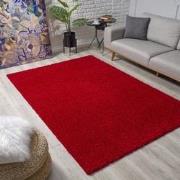 Tapijtenloods Loca Shaggy Vloerkleed Rood Hoogpolig- 60x110 CM