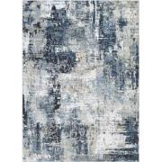 Modern Abstract Tapijt LENA - Blauw/Grijs - 160x220 cm