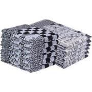 DoubleDry Theedoeken en Keukendoeken Set - 12 Stuks - Jacquard Geweven...