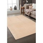 Tapijtenloods Samba Soft Fluffy Vloerkleed Laagpolig Donker Beige- 80x...