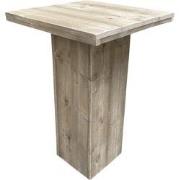 Wood4you - Bartafel - kolompoot Steigerhout 90x90cm