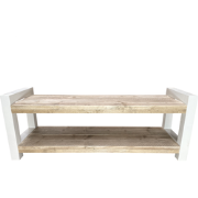 Wood4you - Tuinbank - London - 120Lx40Hx38D cm wit