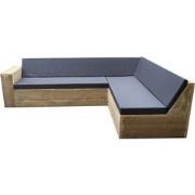 Wood4you Loungeset 1 steigerhout - incl kussens