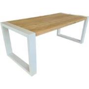 Wood4you - Eettafel New Jersey Eikenhout wit