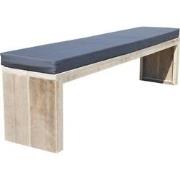 Wood4you - Tuinbank - Zaandam 150cm steigerhout  met kussens Bouwpakke...