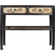 Fine Asianliving Antieke Chinese Sidetable Zwart Handbeschilderd